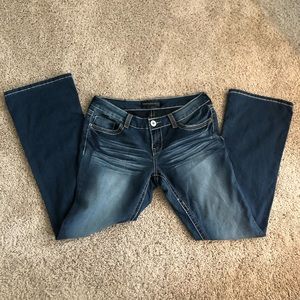 Rue21 Dark Washed Bootcut Blue Jeans